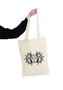Zoozie Bags 0597 Bolso de Mano de Algodón, Color Crema, 35x40x8cm
